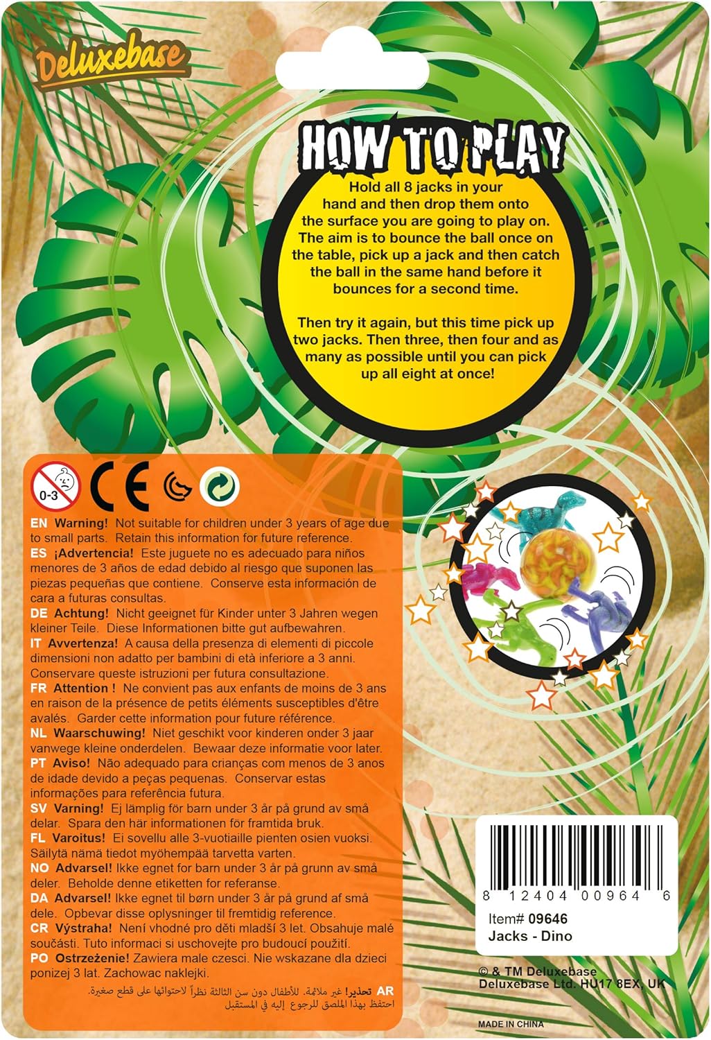 Jacks Game Dino from Deluxebase. A new take on a traditional family