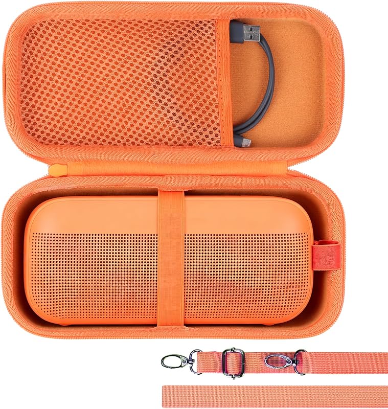 Lebakort Hard Case Compatible with Bose New SoundLink Flex 2nd Gen/Bose SoundLink Flex Portable Speaker (Sunset Peach)