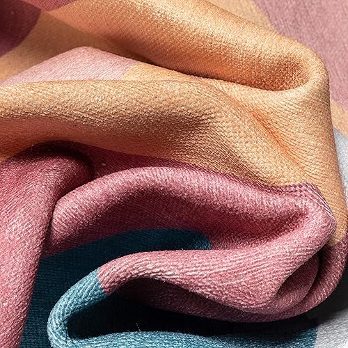 Miniatura 4 de Well Woven Alfombras para niños, caleidoscopio arco iris, 9 pies 10 pulgadas x 13 pies, multicolor, moderna y desgastada, alfombra de área de tejido