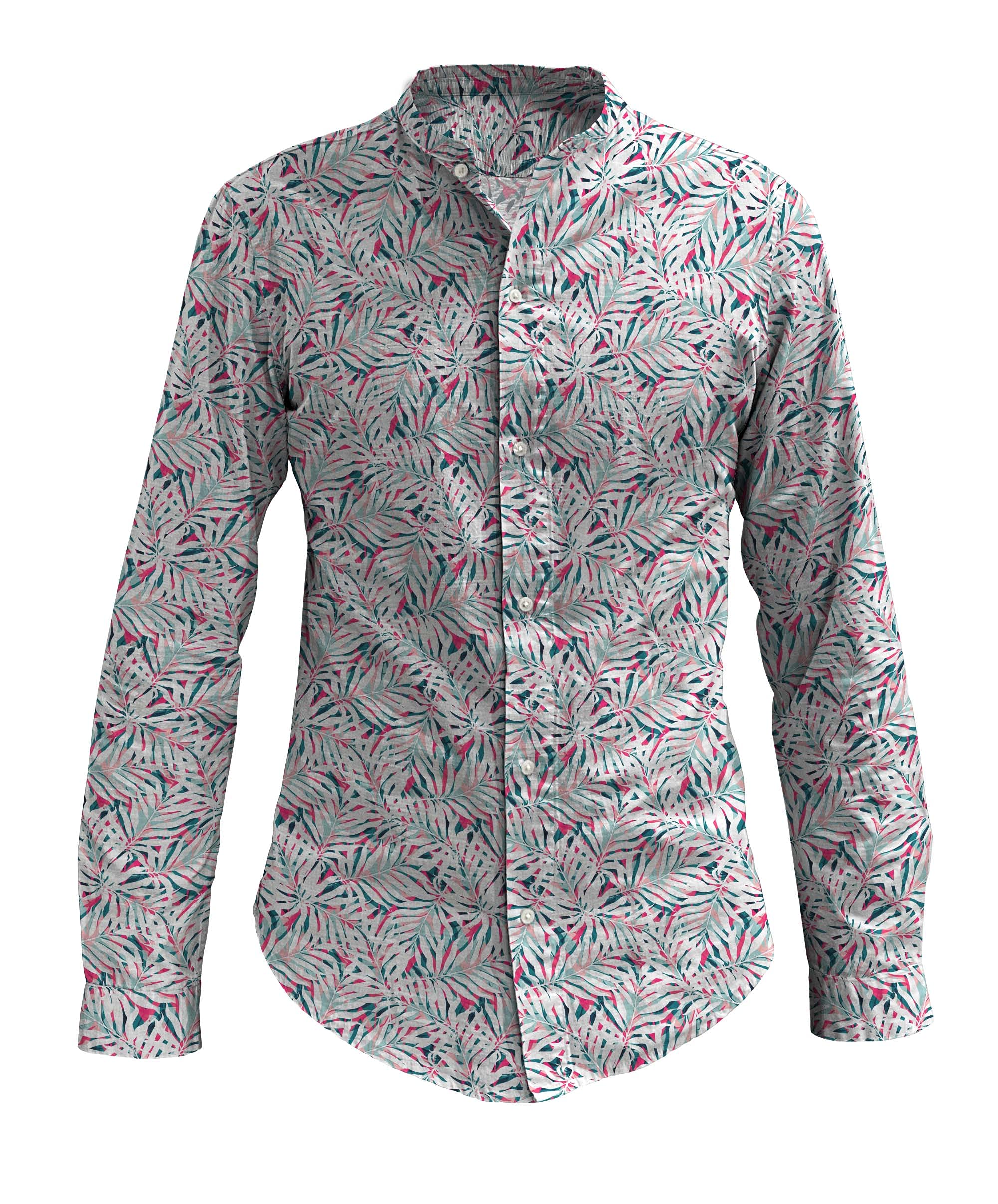 Kiosa by Matteo Bosio Unisex Korean Collar Cotton Shirt COREANA Collar  Cotton Shirt