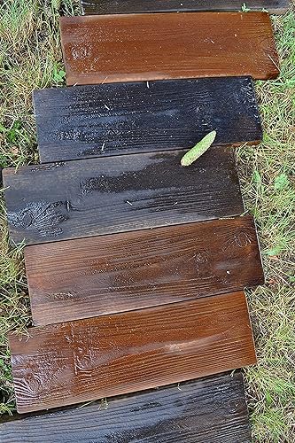 Miniatura 6 de SvitMolds Moldes de hormigón DIY 2 moldes de madera vieja moldes de hormigón molde de jardín de piedra escalonada para patio adoquines para jardín