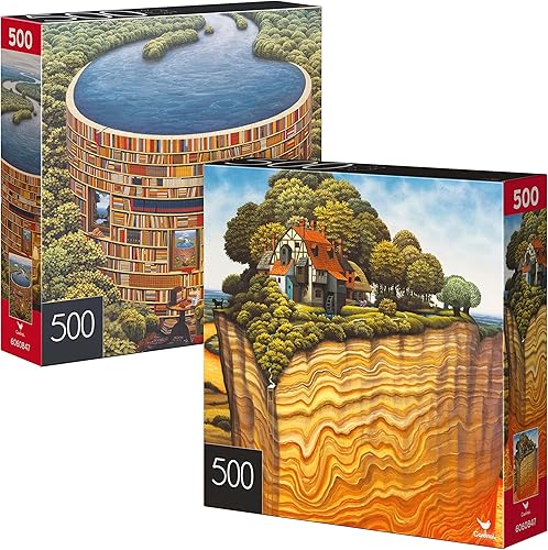 Spin Master Games Paquete de 2 rompecabezas de 500 piezas, Bibliodame 1 y 2  Puzzles para adultos y niños a partir de 8 años disponible en Yaxa Colombia