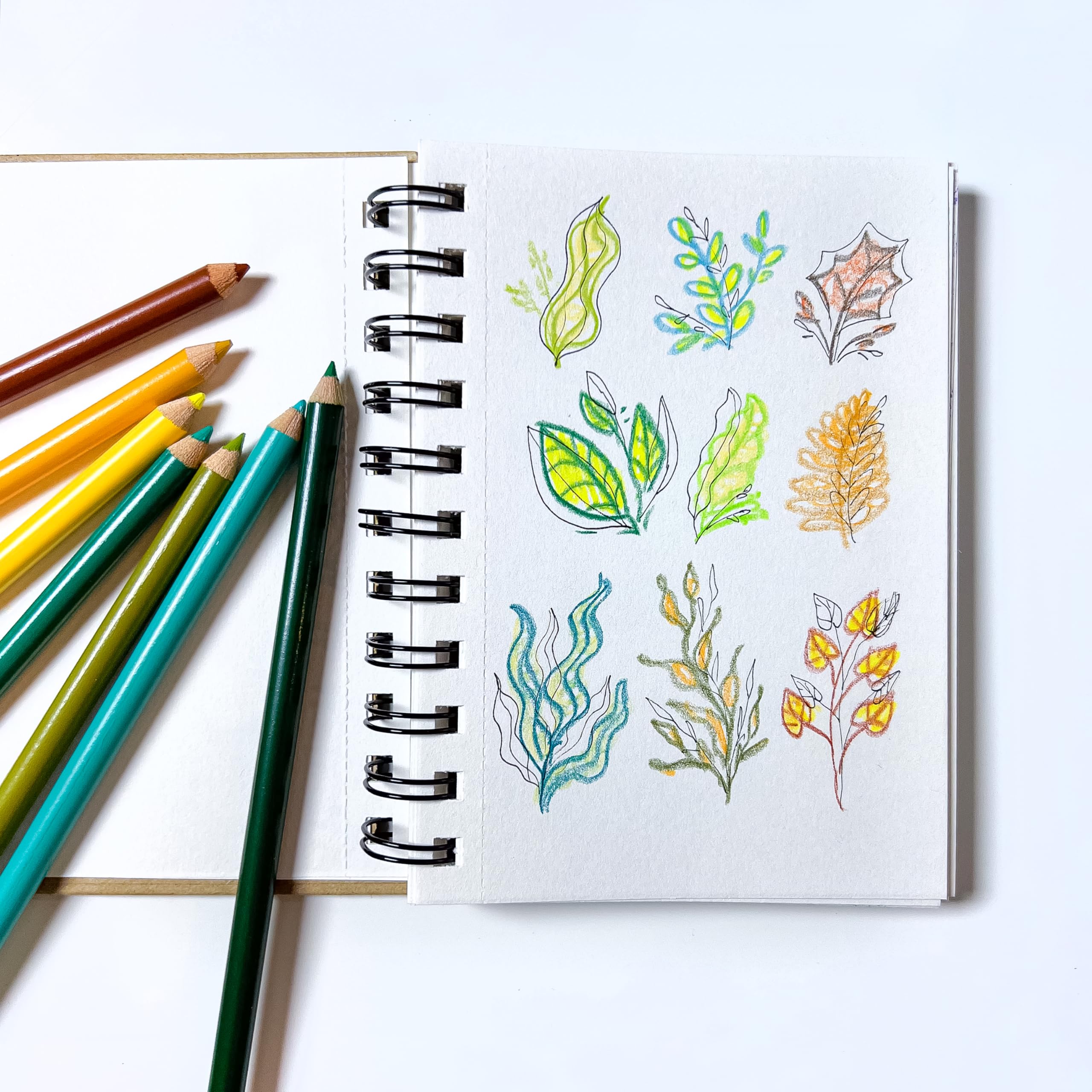 Elements A5 Wire-O Sketch Book, Kraft, Kraft A5 - Image 4