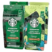 STARBUCKS Confezione Assortita Pike Place Roast e Single-Origin Colombia Caffè in Grani