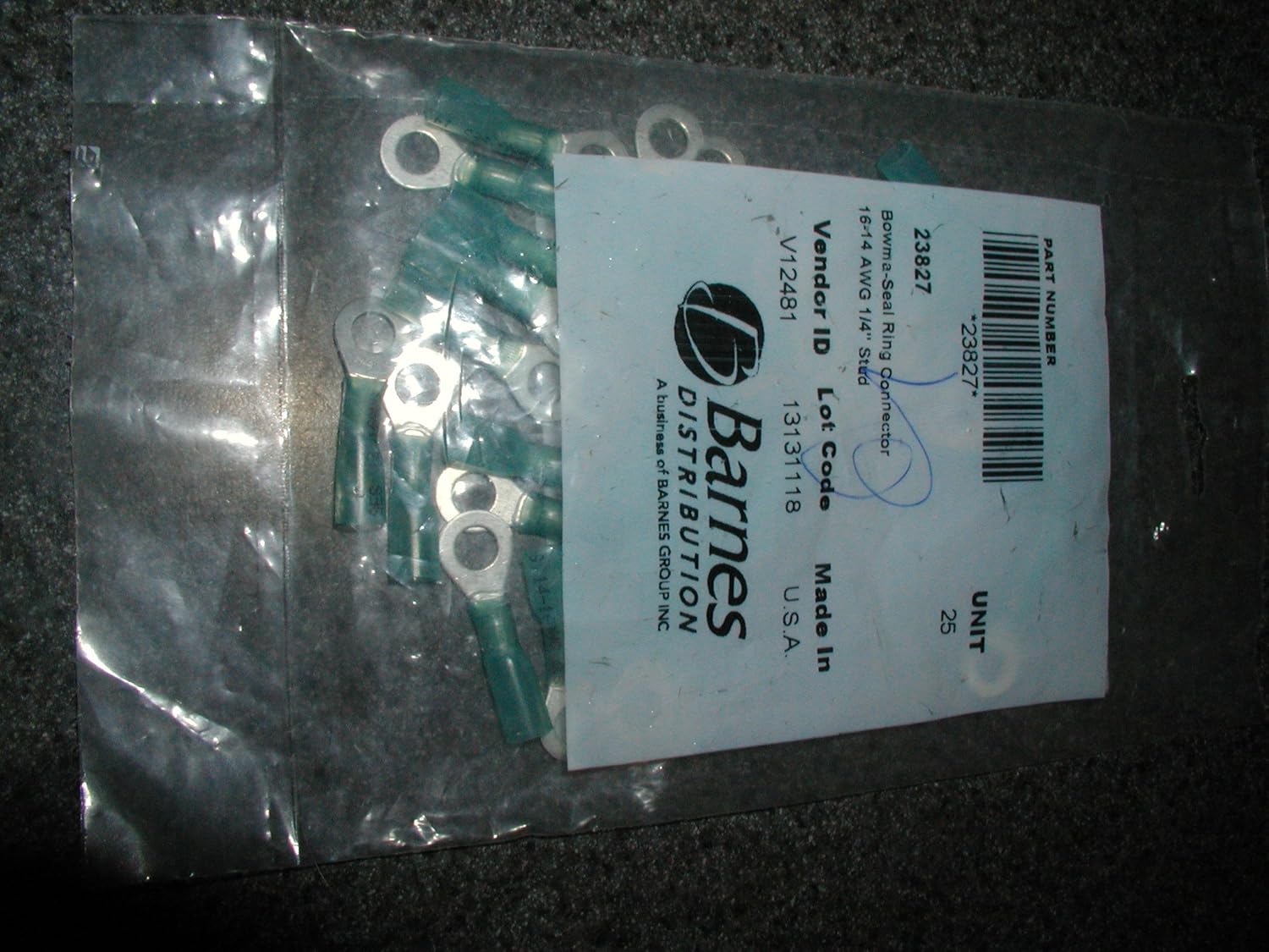 BARNES DISTRIBUTION PACKAGE OF 25 PART NUMBER 23828 BOWMASEAL RING