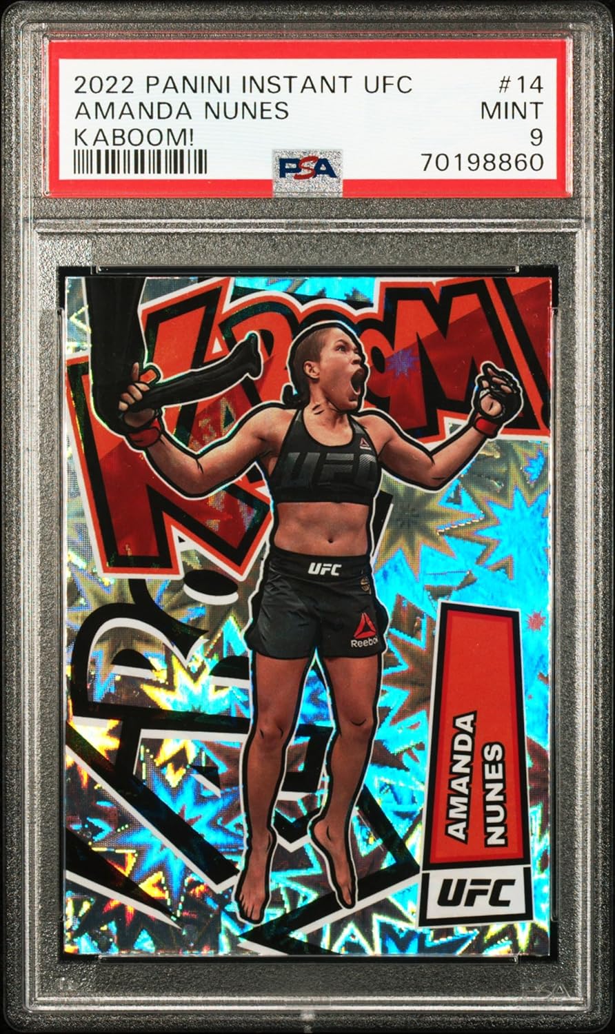 Amanda Nunes 2022 Panini Instant UFC Kaboom! Trading Card