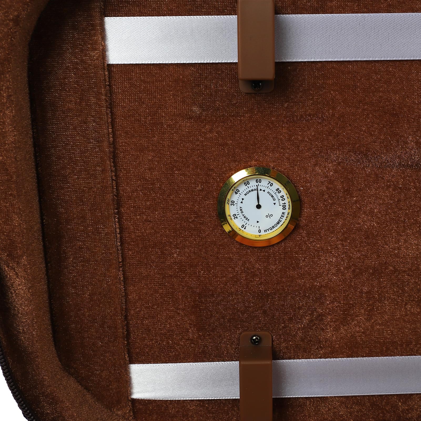 Geigenkasten in 4/4-Größe mit Integriertem Hygrometer. Hartschalen-reflektierendes Material Zum Schutz von Musikinstrumenten