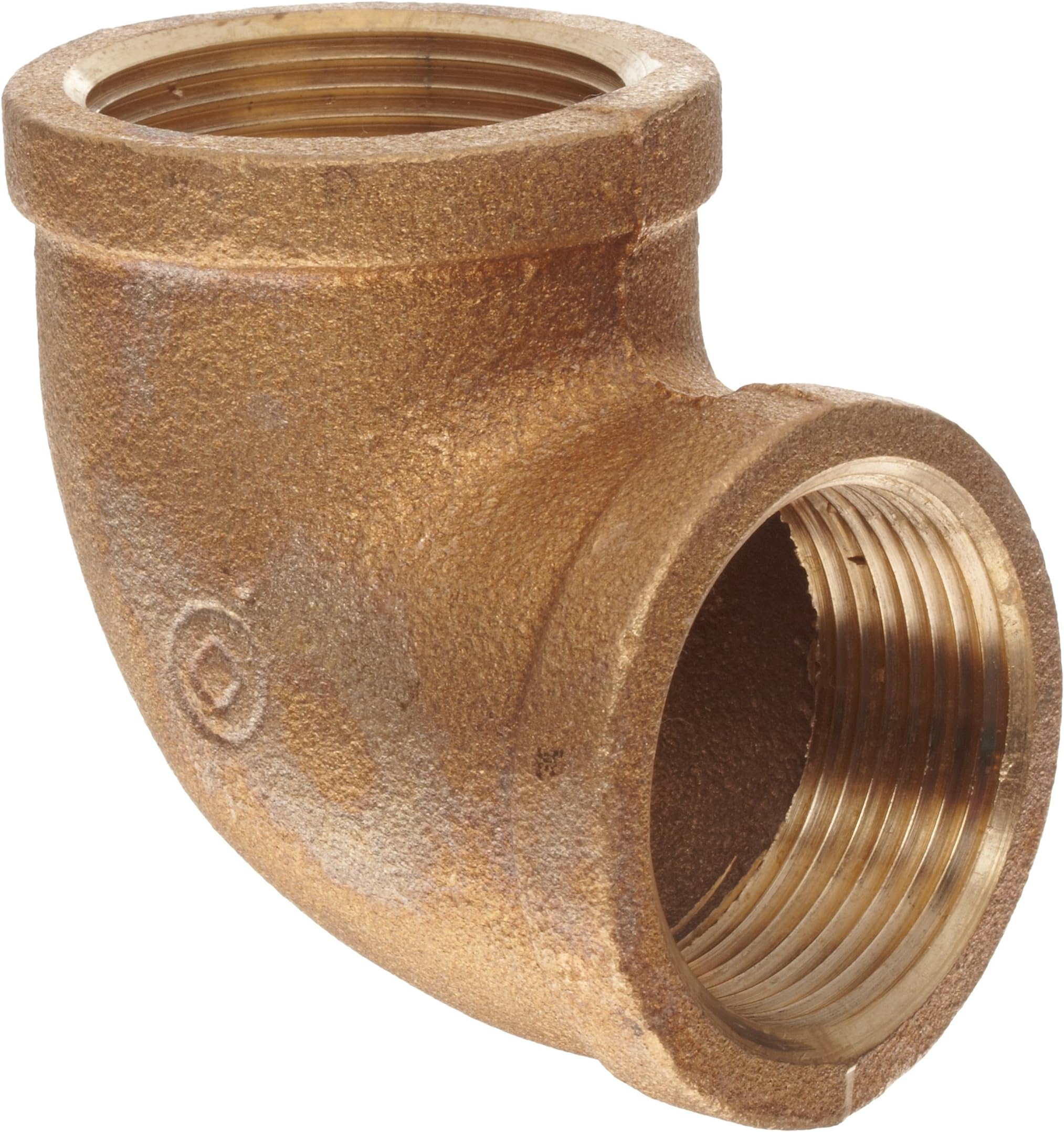 Anderson Metals-38100-08 Brass Pipe Fitting, 90 Degree Elbow, 1/2" Female