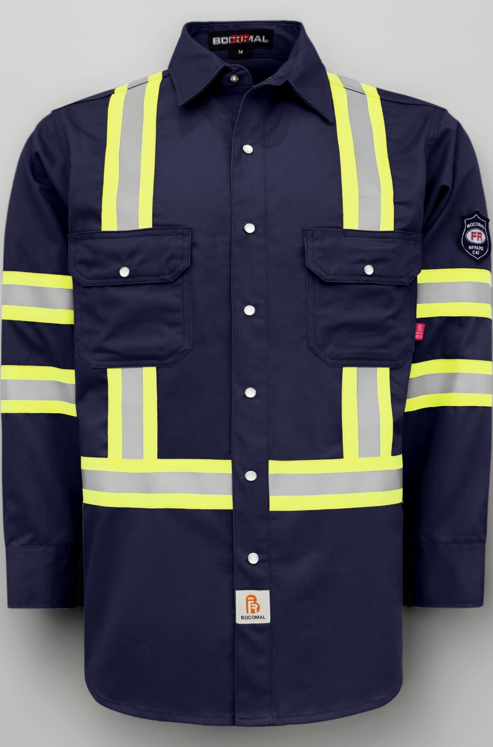 FR Shirts High Visibility/Hi Vis Flame Resistant/Fire Retardant Shirt 7oz Men's Shirts