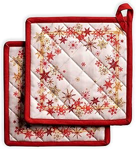 Presine Pasquali In Cotone - Set Di 2, 20x20cm, Con Anello Resistente Al Calore, Design Primaverile - Foto 9