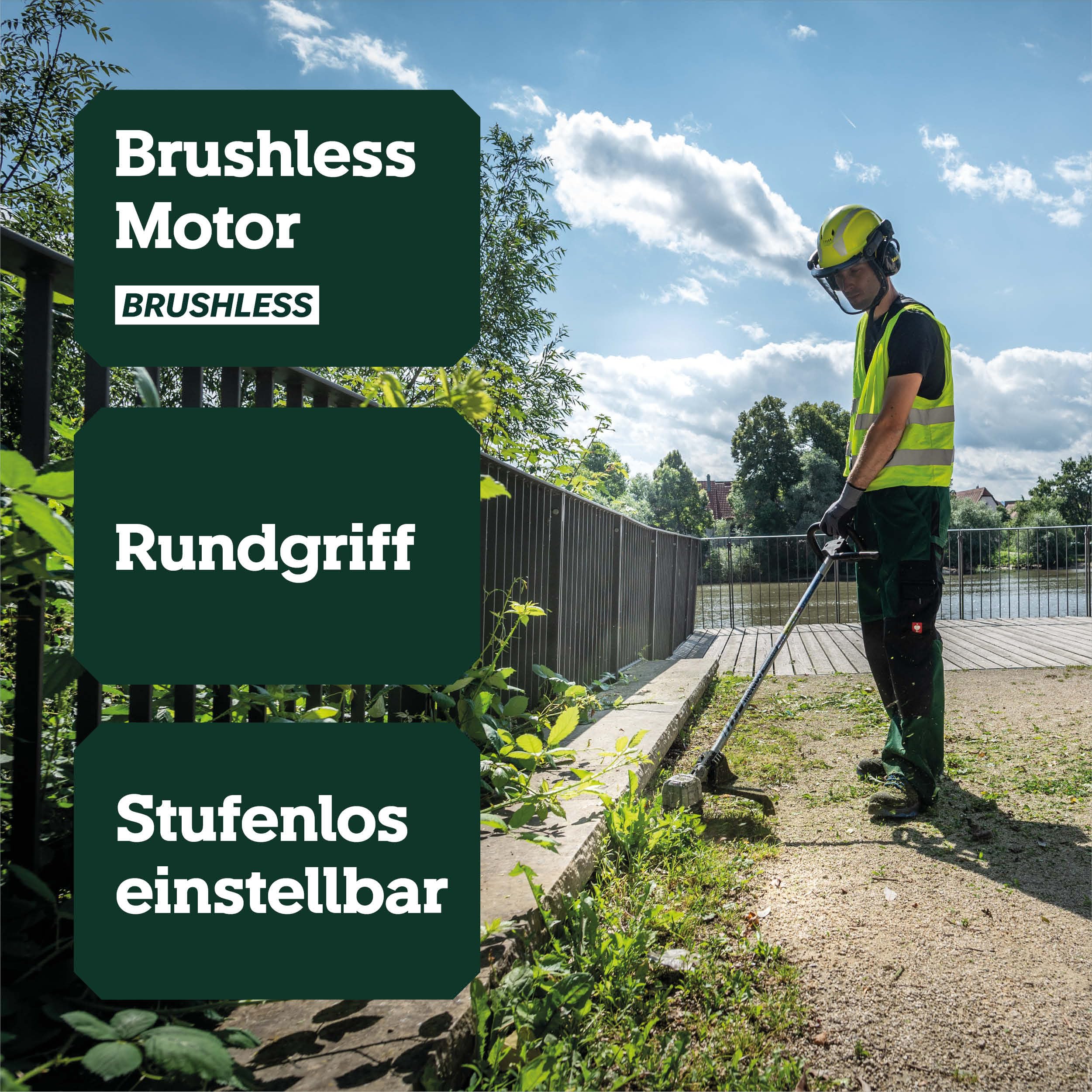 metabo Akku-Freischneider FSD 36-18 LTX BL 40, Trimmer, Rasenpflege | Bürstenloser Motorsense Kantenschneider für den Garten, 40 cm Schnittkreis, ohne Akku, inklusive Gurt und Fadenspule