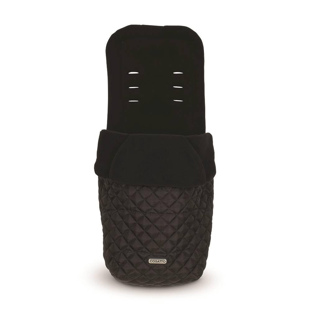 Cosatto Supa Dupa - Passeggino doppio, 0-25 kg, leggero, pieghevole, compatto, con coprigambe, portabicchieri e parapioggia (sagoma nera)