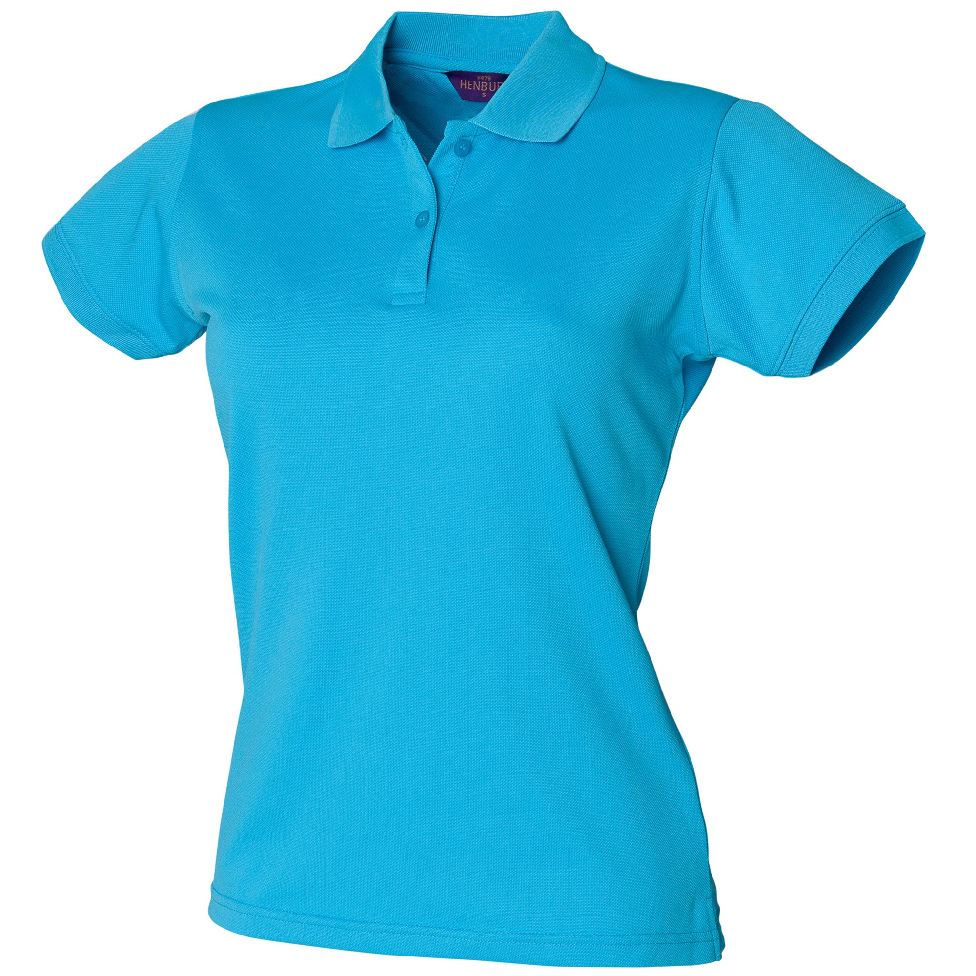 Henbury Womens/Ladies Coolplus® Fitted Polo Shirt (M) (Turquoise)