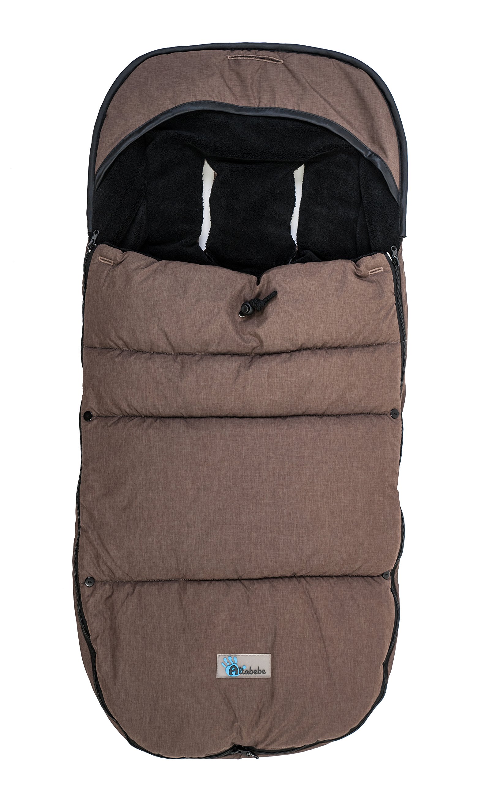 Altabebe AL2280P-06 Travel Sacco Termico Invernale per Bugaboo & Joolz Passegino, Oliva/Nero, 12-36 Mesi