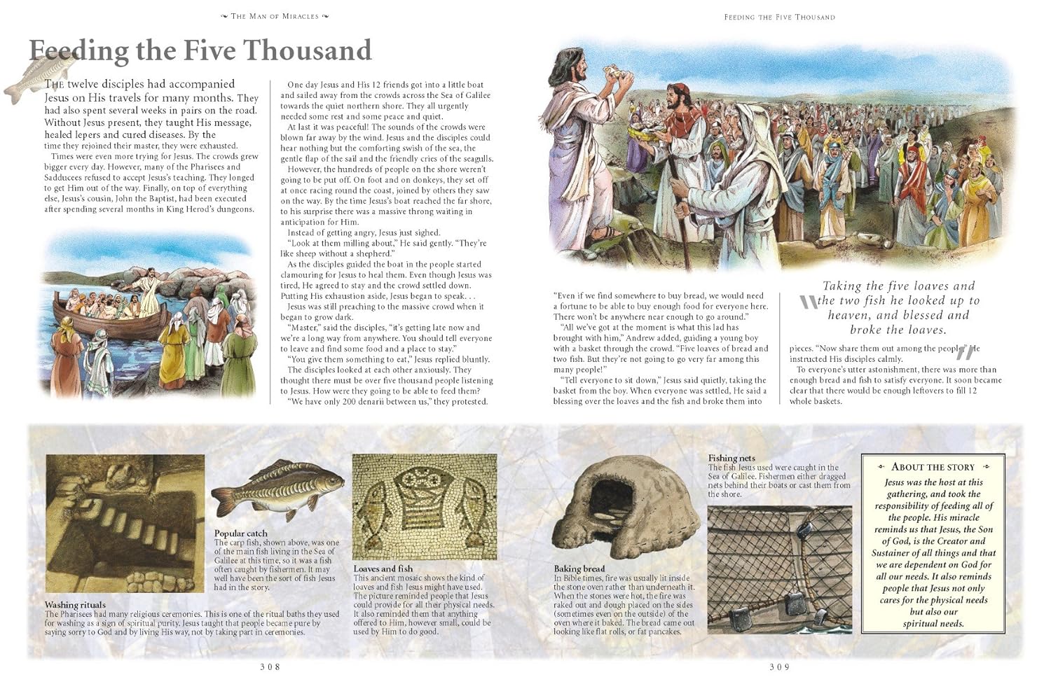 The Illustrated Children's Bible: The Most Famous And Treasured Passages From The Old And New Testaments, Simply Told And Brought To Life With 1500 Classic Illustrations And Context Notes      Hardcover – August 1, 2017