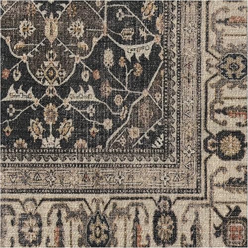 Miniatura 4 de RUGGABLE Alessia Dusk Blue - Alfombra lavable a máquina, apta para mascotas y niños, resistente a las manchas y al agua, antideslizante, 3 x 5 pies