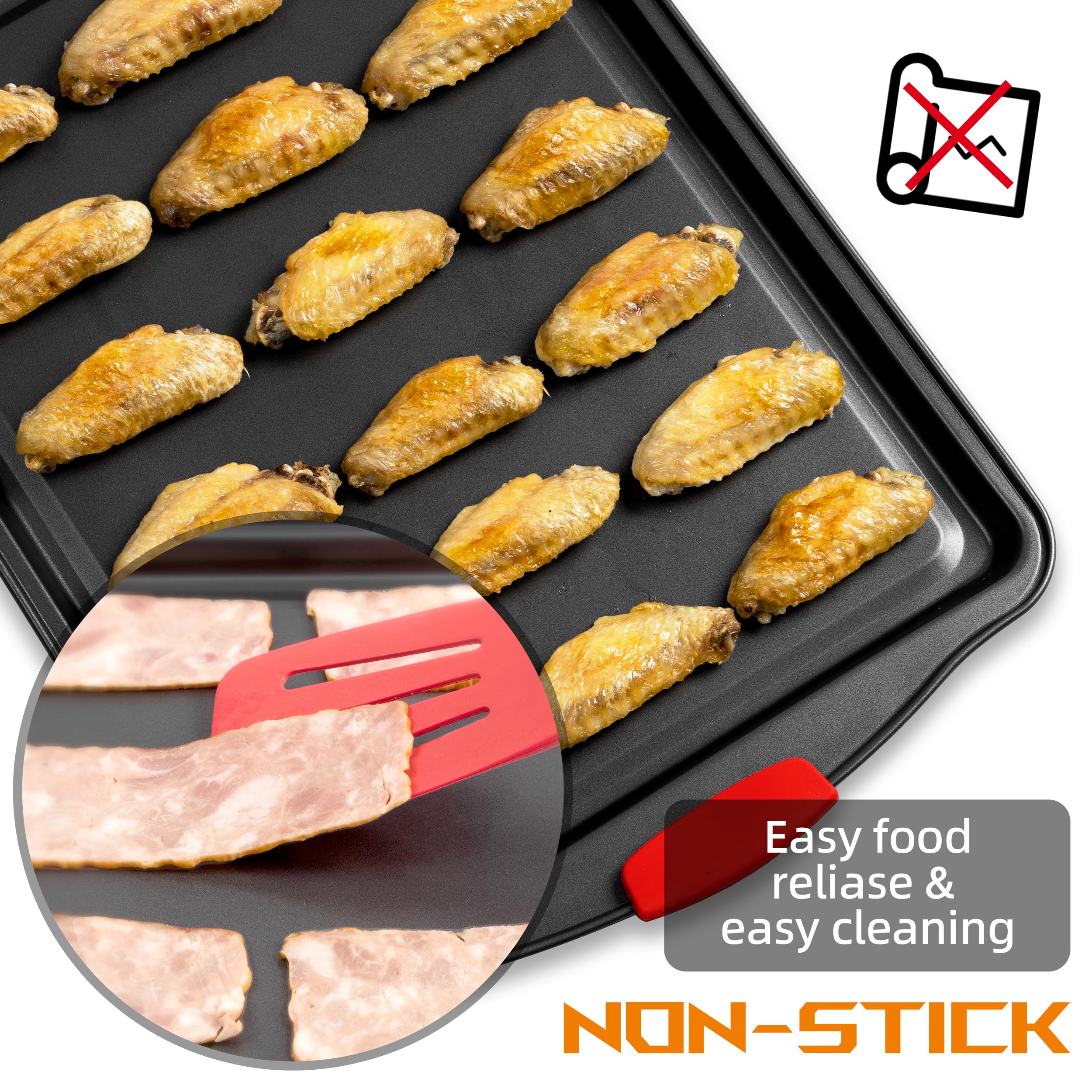 Backformen Set, 15-teiliges Premium Backset, Antihaft-Backformen-Sets BPA-frei, Plätzchenblätter zum Backen Antihaft-Set, Stahl-Backbleche für Ofen mit Muffinform, Kuchenform & Küchenutensilien -