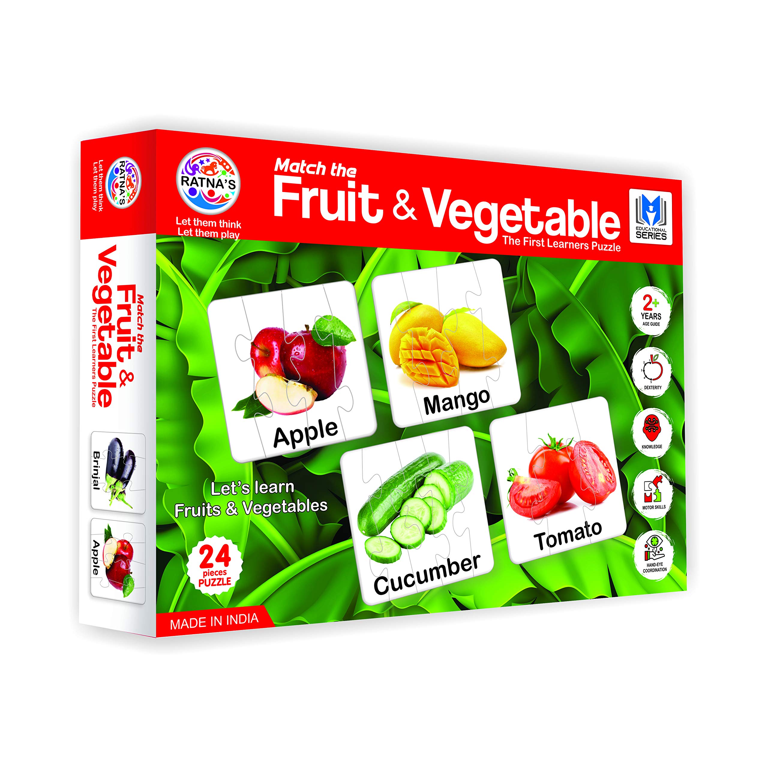 See full amazon price history chart for RATNAS Educational Jigsaw Puzzle Range for Kids (Match The Fruit & Vegetable) RATNAS Educational Jigsaw Puzzle Range for Kids (Match The Fruit & Vegetable) (B00UZ1W7AA) Amazon Price History, Amazon Price Tracker