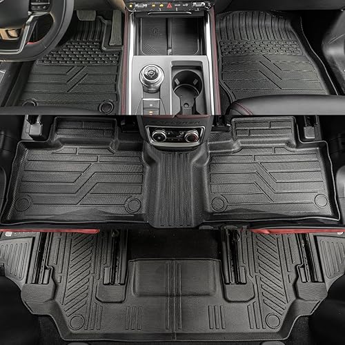 Miniatura 3 de Thinzyou Alfombrillas compatibles con Ford Explorer 2020-2023, alfombrilla de maletero de 6 asientos, forro de carga, protector de asiento trasero