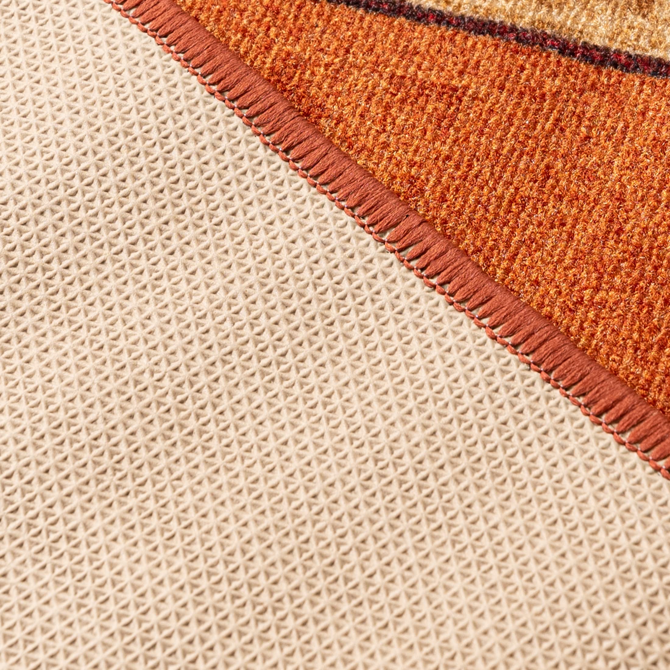 Mazovia Tapis de Couloir Couloir 80x775cm Orange Classique Rétro 90 Doux | Tapis de Couloir pour Cuisine Buanderie Chambre Entrée Antidérapant Chauffage au Sol Facile D'entretien Long Vendu au Mètre