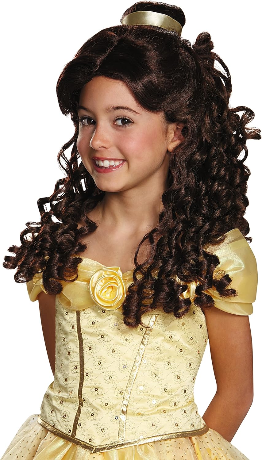 Amazon Com Disney Princess Belle Beauty The Beast Girls Prestige Wig Toys Games Amazon Com Disney Princess Belle Beauty The Beast Girls Prestige Wig Toys Games