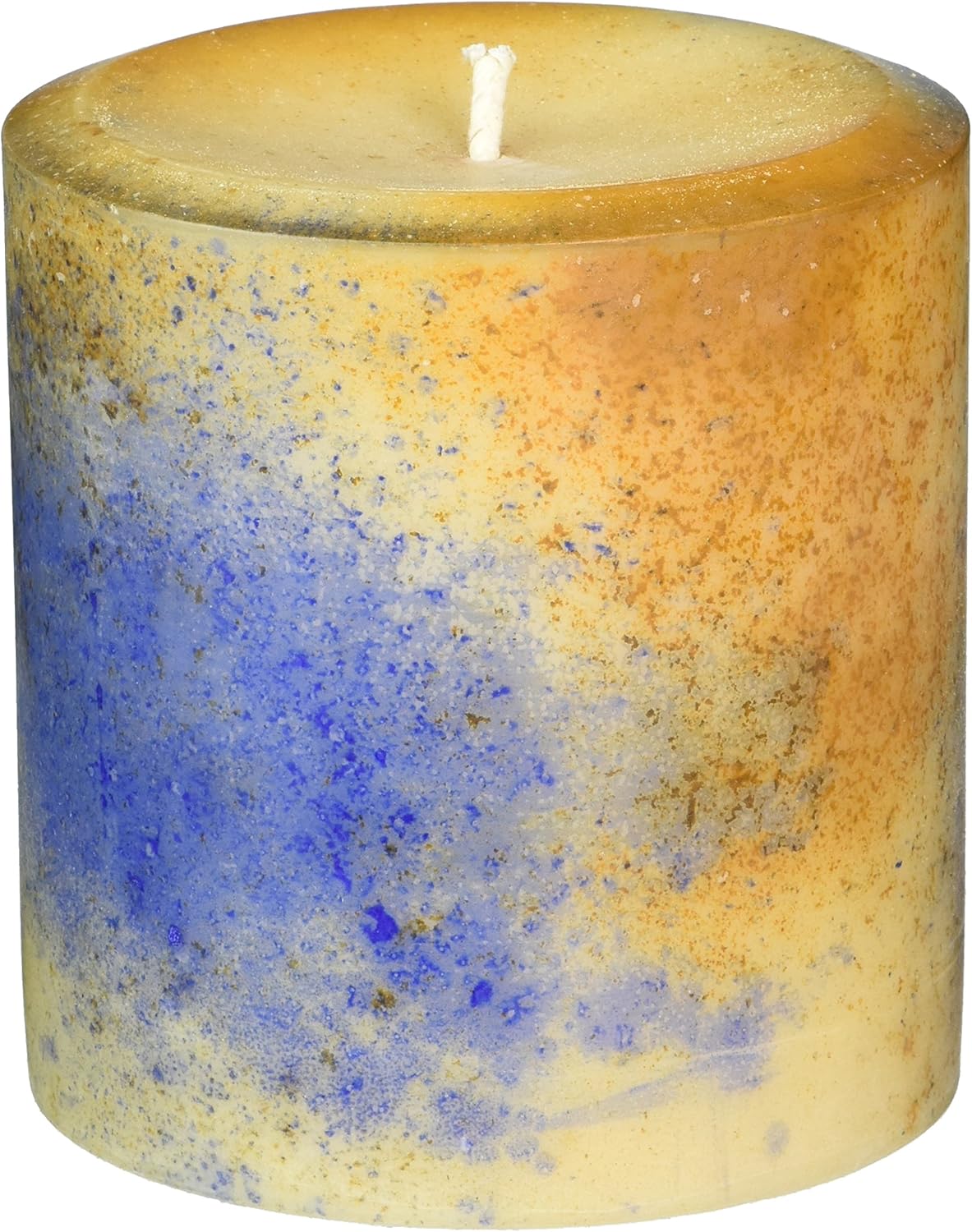 rareEarth Pillar Candle, 4 by 4", Tulum Home & Kitchen