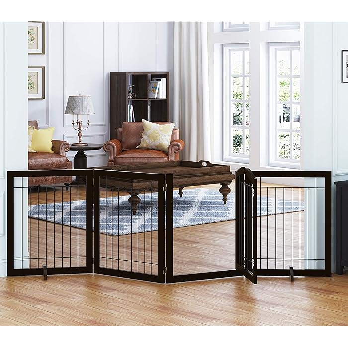 Buy SPIRICH 96inch Extra Wide 30inches Tall Dog gate with Door Walk