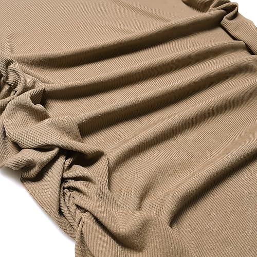 Miniatura 4 de Bhome Camisa de maternidad de manga larga para embarazada, cuello simulado acanalado, suéter para embarazadas