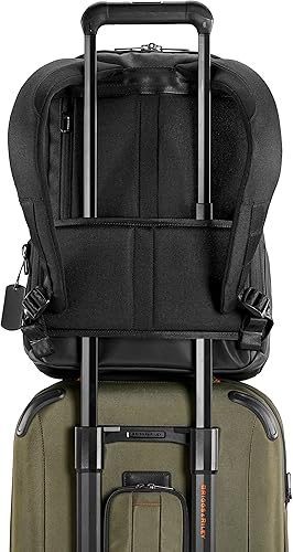 Vista 16 de Briggs & Riley Mochila mediana Delve, Negro -, Briggs & Riley Delve - Mochila mediana para laptop, se adapta a portátiles de hasta 15 pulgadas