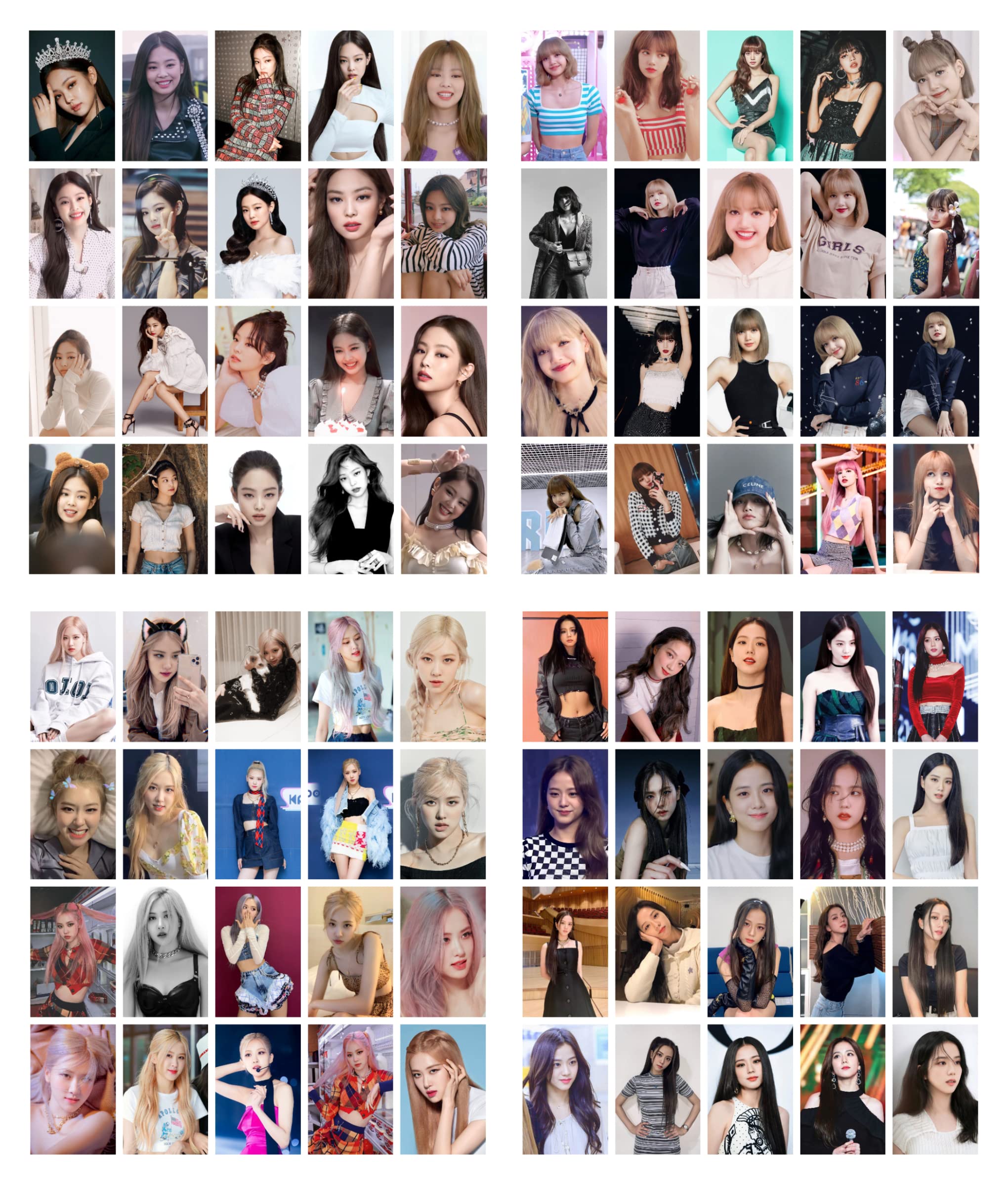 PRINTNET Pack Of 80 Blackpink All Member K-Pop Girls Lomo Photocard Set For All Occasion (4.4 X 3 Inch) (Size - A7+) Multicolour (All Member)