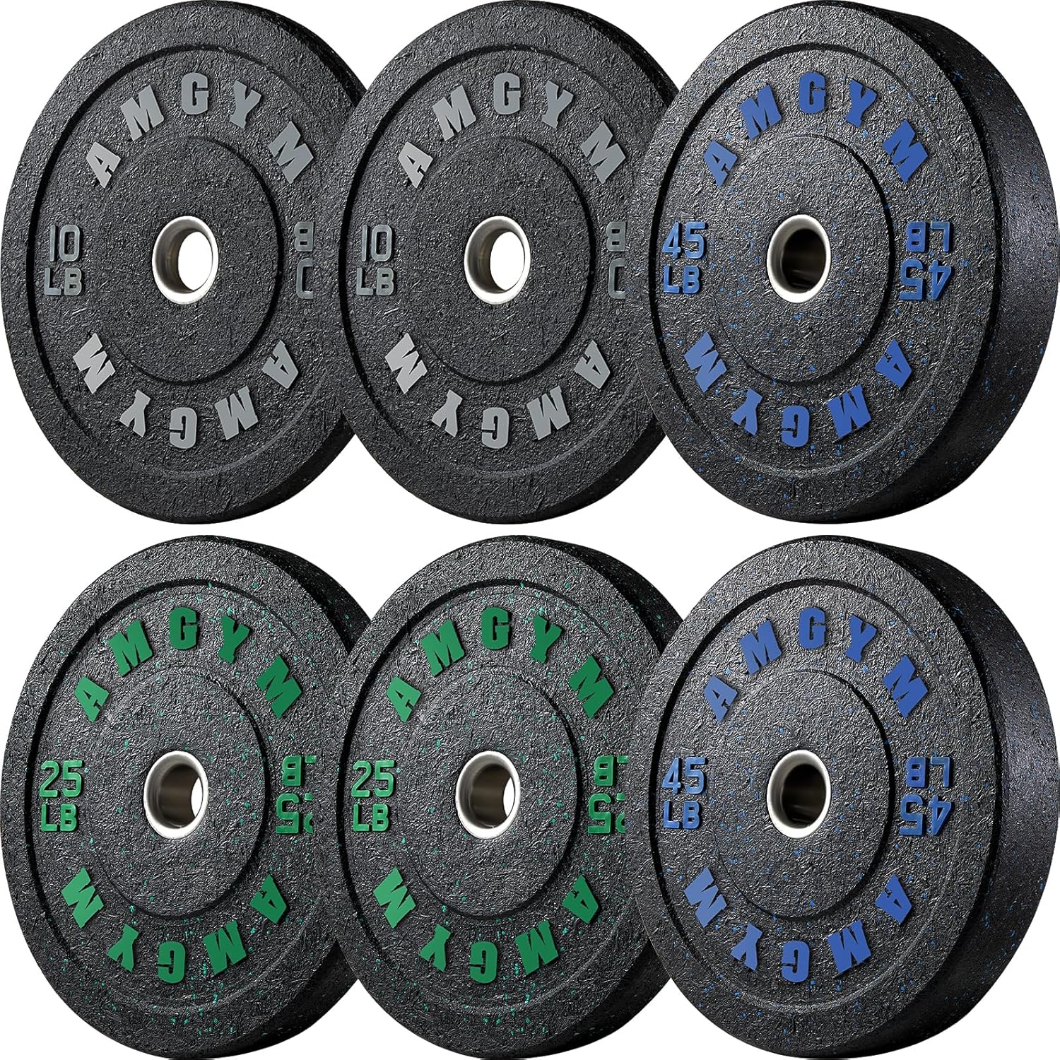 2 inch bumper plates set for home gym