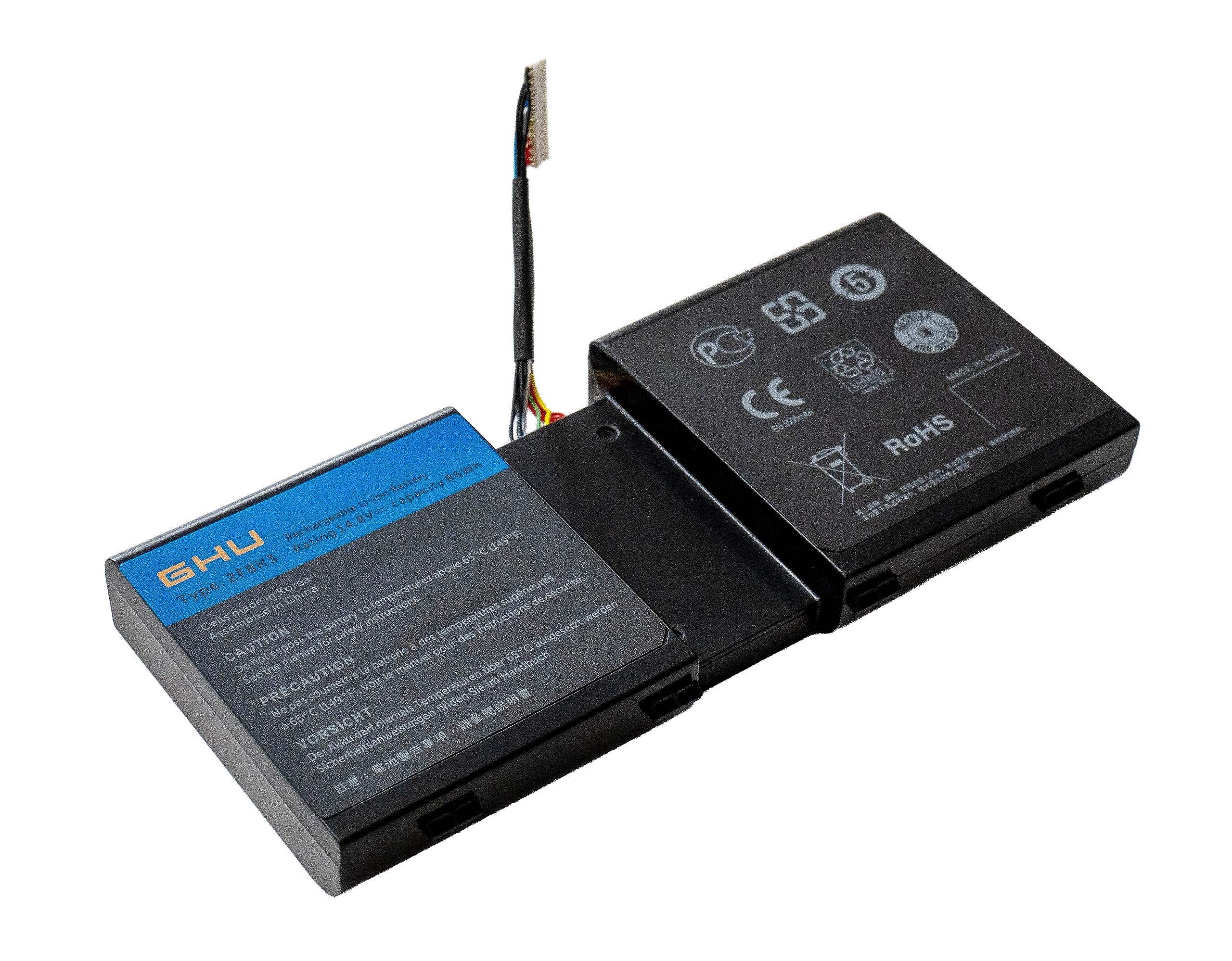 Amazon.com: GHU 2F8K3 Laptop Battery 86Wh Compatible with Dell