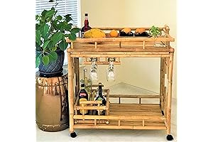 Zew Wicker Bar Cart: The Perfect Rustic Touch to Elevate Your Home