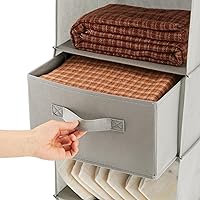 Vista 9 de MAX Houser Organizador colgante de armario de 6 niveles, estante colgante de armario con 2 ganchos resistentes para almacenamiento, paquete de 2