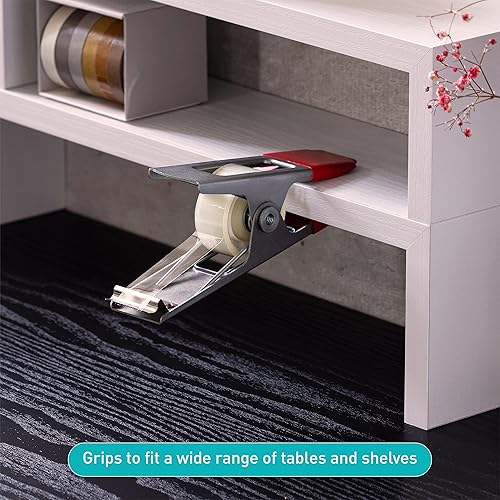 Miniatura 2 de ClampTape Dispensador de cinta en forma de pinza para ropa, organizador de escritorio para mantener la cinta en su lugar, se puede utilizar con 1