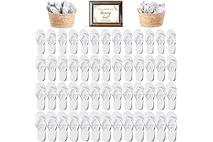 Bulk Flip Flops for Wedding Guests - 52 Pack of Essential Wholesale Wedding Sandals