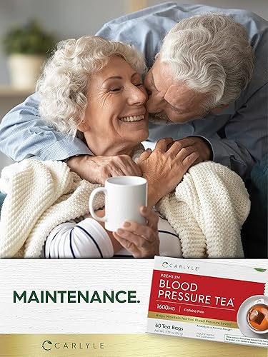 Miniatura 6 de Bolsas de té para presión arterial, 60 unidades, con flor de hibisco, vegetariano, sin OMG y sin gluten, suplemento de té de hierbas  por Carlyle