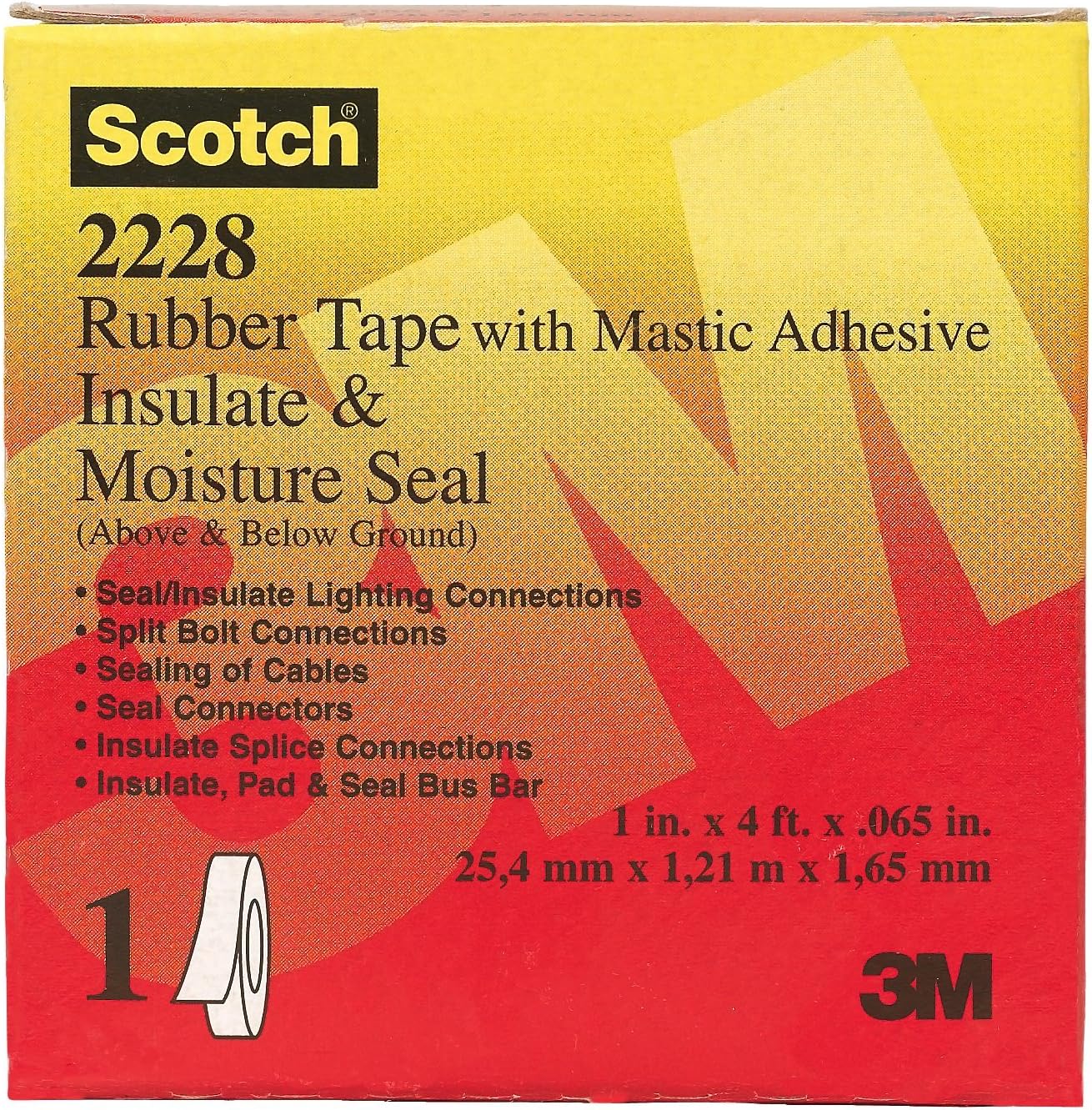 Scotch® Vinyl Mastic Roll 2210, Black, 102 Mm X 3 M, 2.29 Mm | United Kingdom - View #8