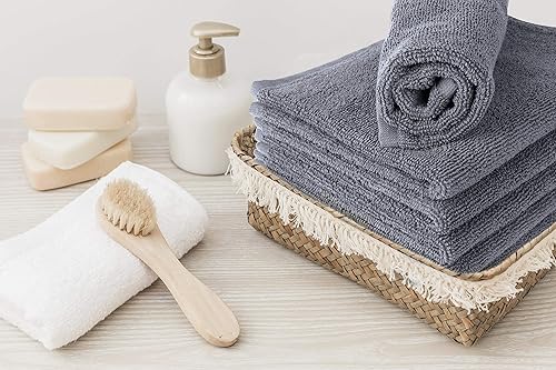 Miniatura 3 de RosenSoft - Paños de lavado extra grandes de 16 x 14 pulgadas para cuerpo y cara, gimnasio de manos, spa, toallas para baño, juego de toallas de