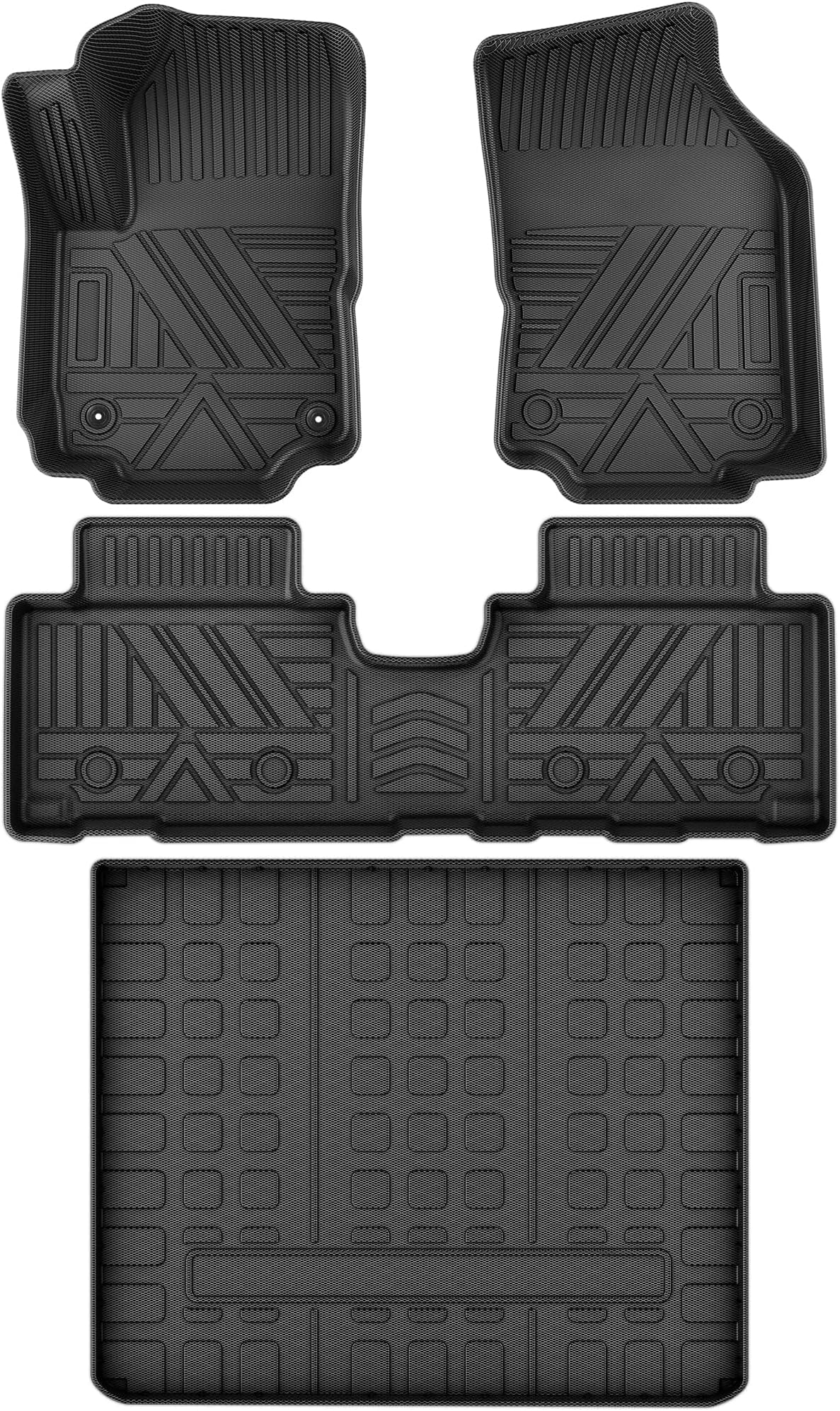 All Weather Car Floor Mats for 20182024 Equinox/Terrain,Protection Custom Full Set