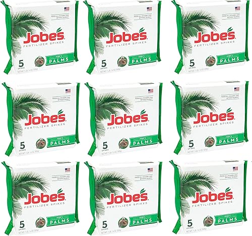 Jobe's (9) ea 01010 paquete de 5, 10-5-10, picos fertilizantes de palmera