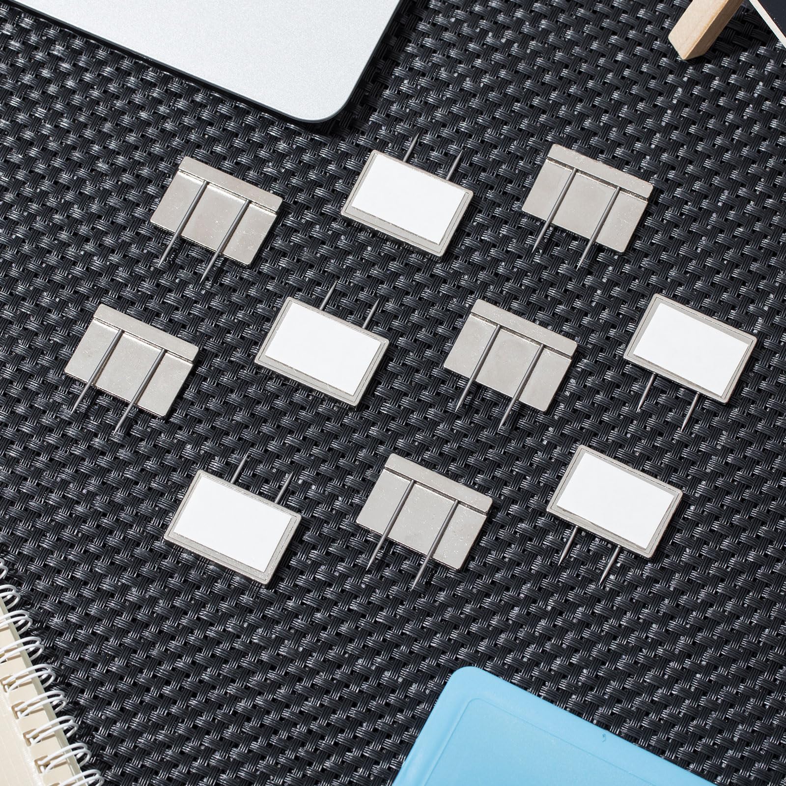 40 Pcs Silver Cubicle Pins Partition Pins Fabric Clips