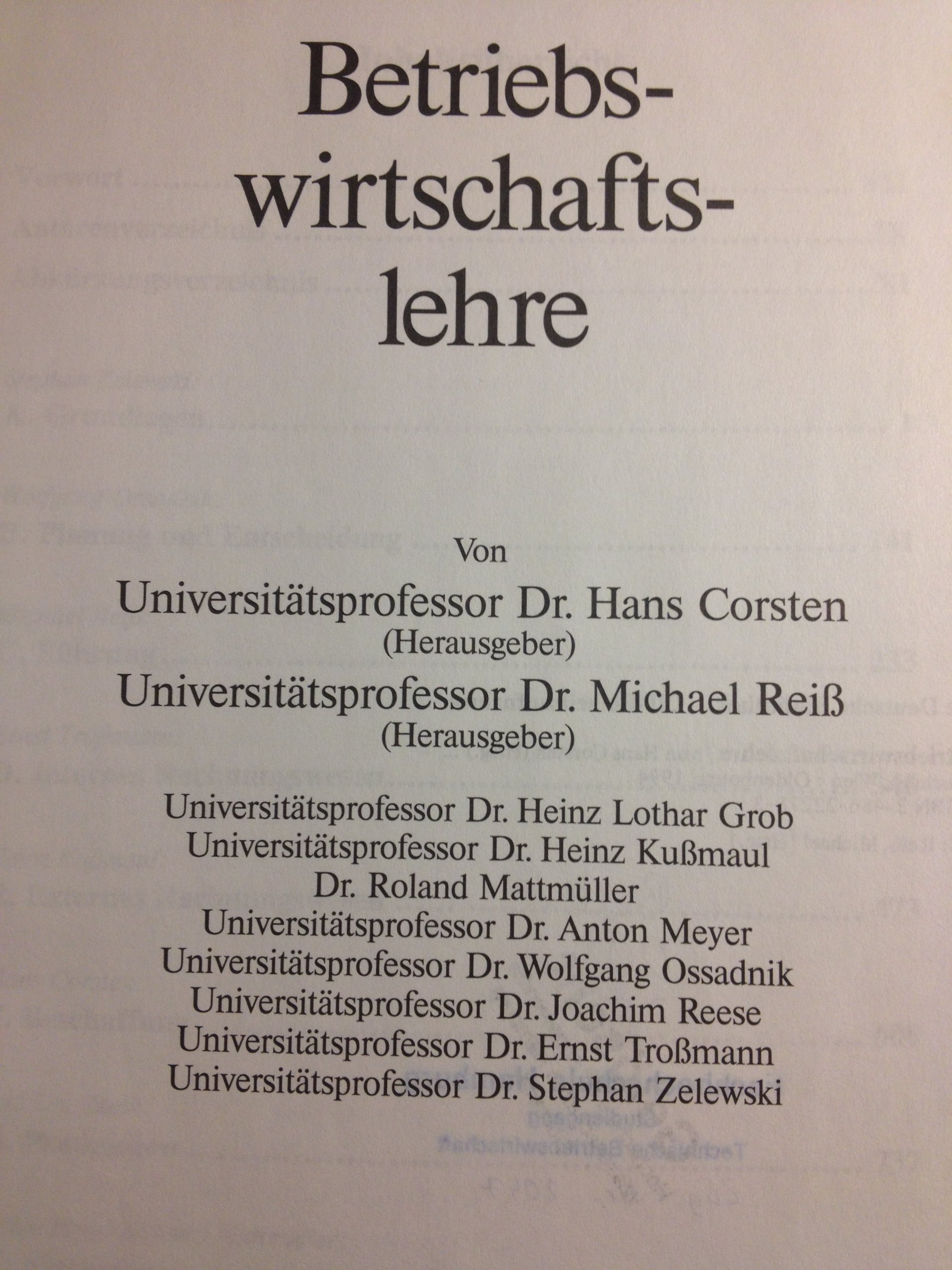 Betriebswirtschaftslehre (Lehr- und Handbücher der Betriebswirtschaftslehre)