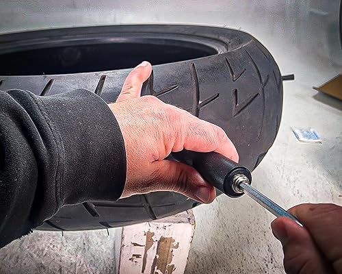 Miniatura 5 de Stop & Go 1081 Kit de reparación de neumáticos de 28 piezas sin cámara con tapones de reparación más grandes, boquilla y sonda (20 enchufes)