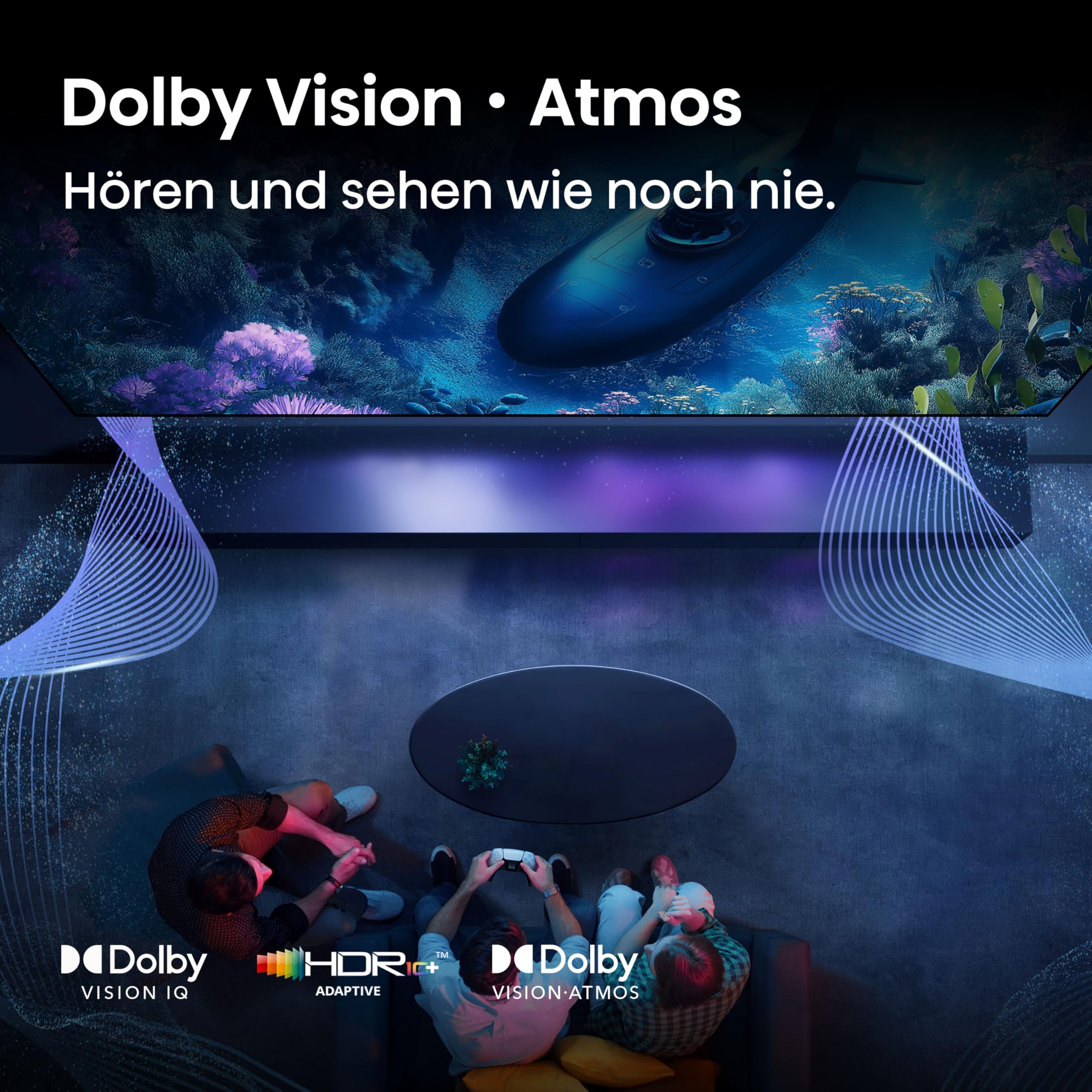 Hisense 55E7Q PRO Fernseher 139cm (55 Zoll) 4K UHD QLED, Smart TV,144Hz Game Mode PRO,Filmaker Mode, AMD FreeSync Premium,AI HDR Upscaler,Dolby Vision IQ,Dolby Atmos,Sprachsteuerung[2025]