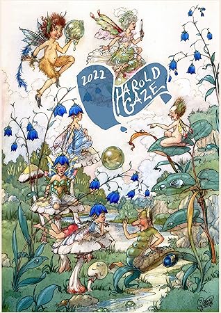 Amazon.com : 2022 Wall Calendar [12 Pages 8"X11"] Falower Fairy Little  People By Harold Gaze Vintage Illustration Poster : Office Products