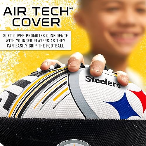 Vista 111 de Franklin Sports - Balones de fútbol americano juveniles de todos los equipos de la NFL, juego de balón infantil pequeño de 8.5 pulgadas + inflador