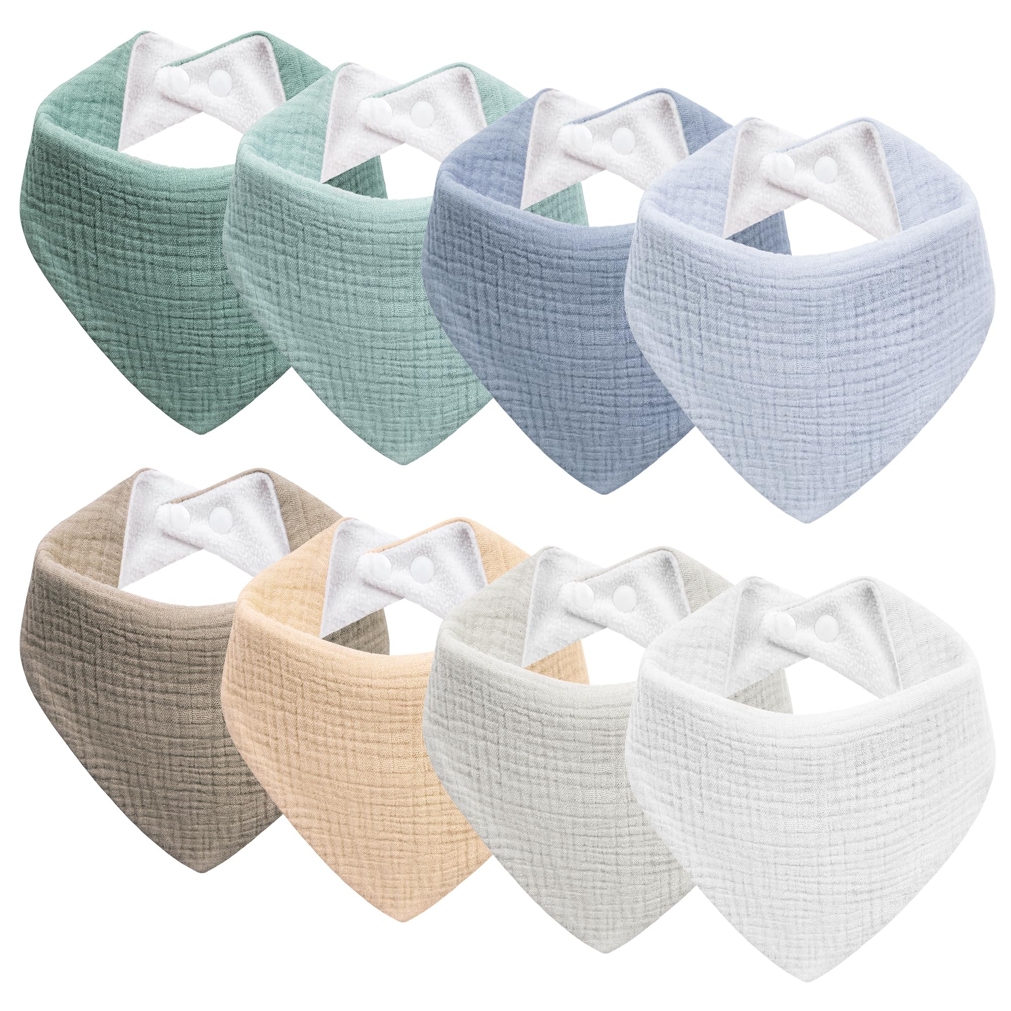 Kewlife gift Lätzchen Baby Musselin Dreieckstuch Baby Halstuch Verstellbare für Junge und Mädchen