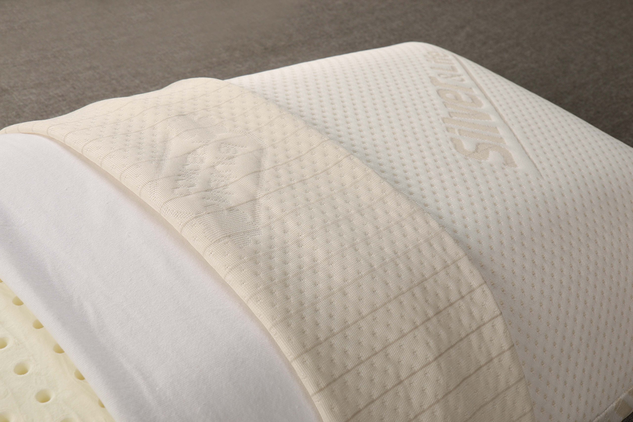 Evergreenweb - Coppia Cuscini Memory Foam Cervicale Misura 42x72 Alti 15 cm, Doppia Fodera in Silver Life e Cotone Naturale