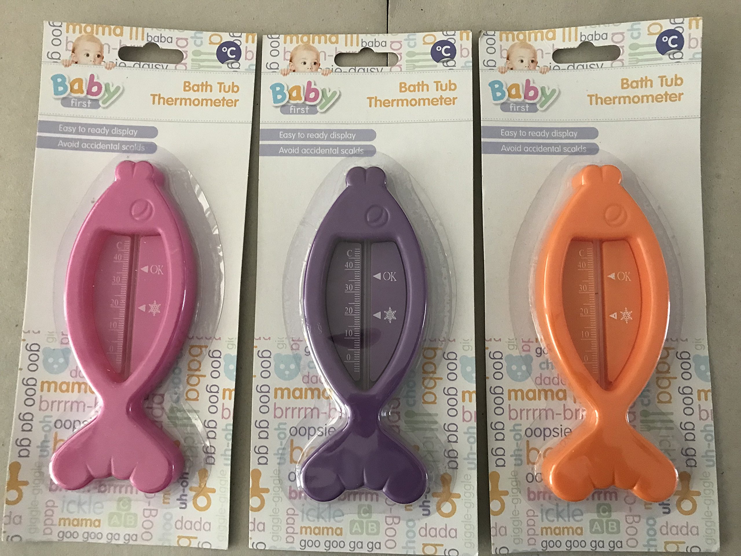 Fish Shape Baby Bath Thermometer, Bath Tub Thermometer. in 3 Colours.